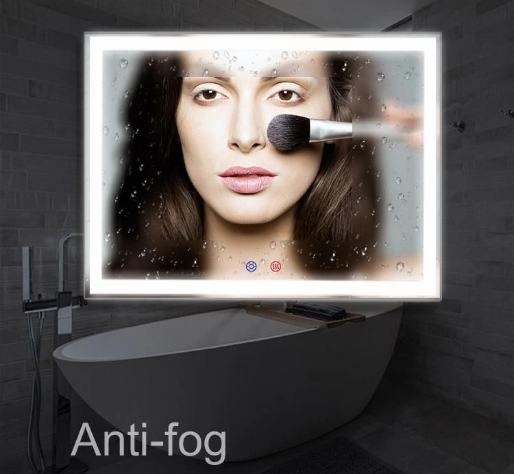 Large Perzonalized Illuminated LED Defogger Shower Mirrors for Hotel Bathroom