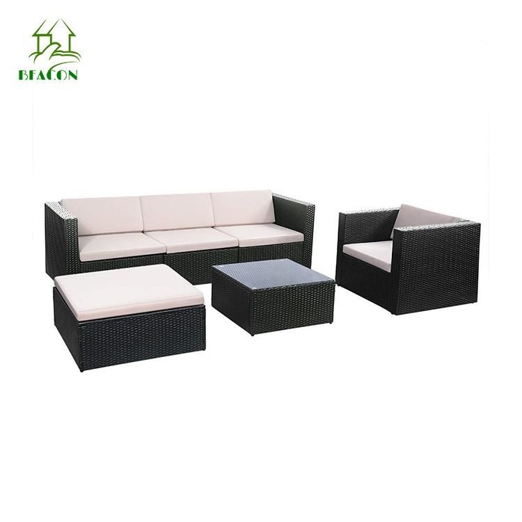 Modern Restaurant Furniture Rope Set Garden Patio Leisure Outdoor Sofa Set