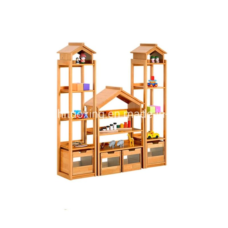 Combination Display Rack for Kindergarten, Day Care Furniture Kid Rack, School Furniture Children Wooden Rack, Playroom Furniture Toy Storage Rack