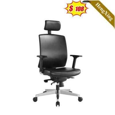 High End Office Furniture Manager Boss Room Black PU Leather Manager Chair