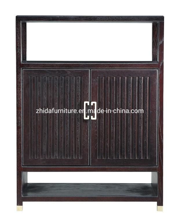 Living Room Furniture Wooden Black Color Cabinet with Door