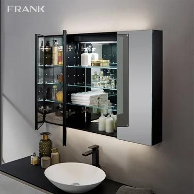 Washroom Cabinet LED Light 3 Doors Bathroom Mirror