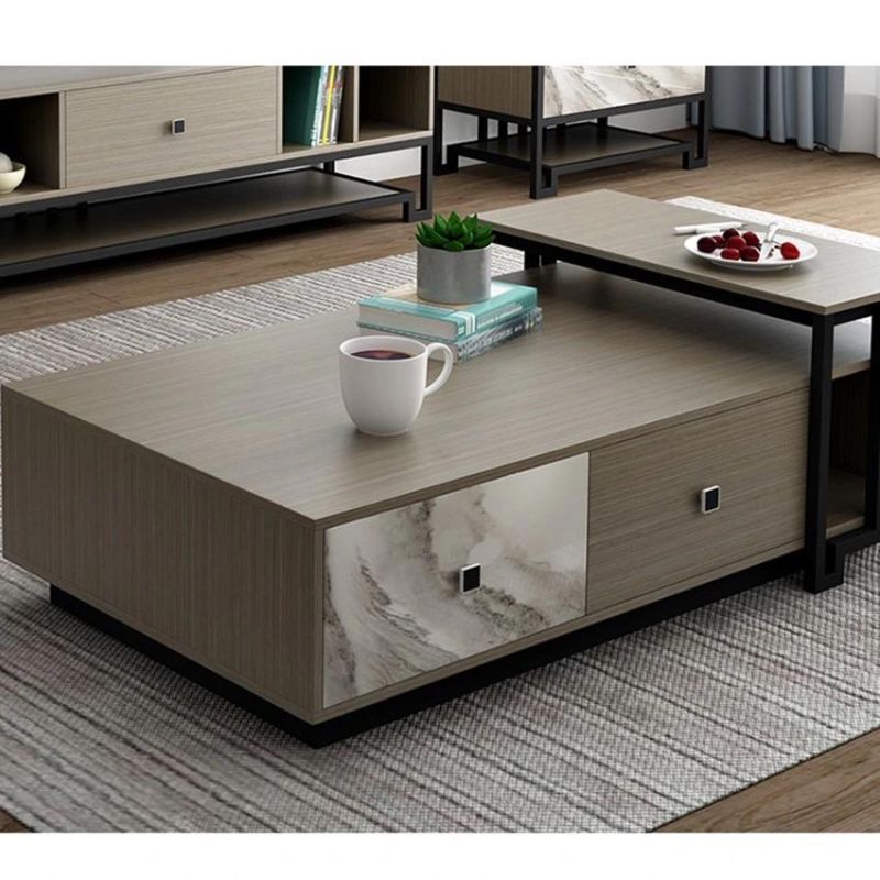 Nordic Style Modern Minimalist Coffee Table Living Room Wood Furniture 0333