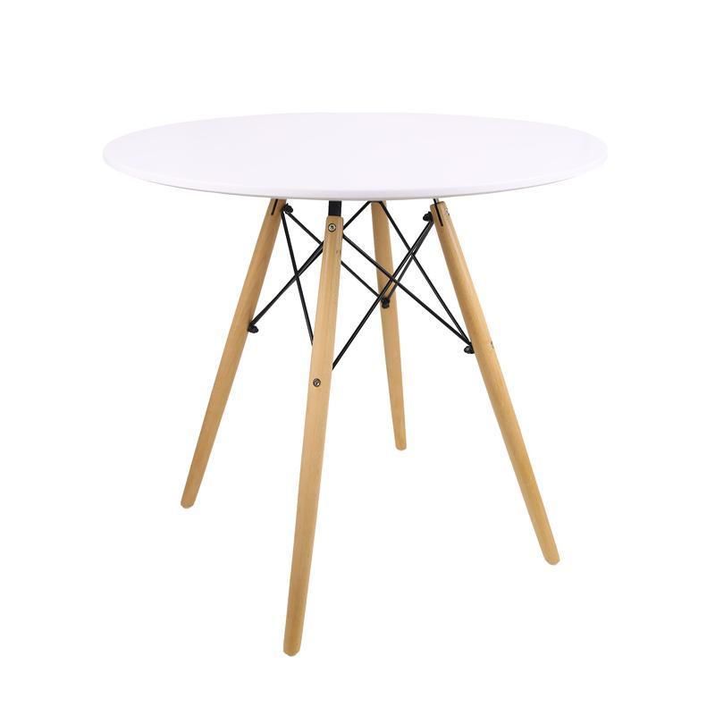 Simple Nordic Designs Kitchen Dining Room Furniture Dining Restaurant MDF Wood Round Cafe Table