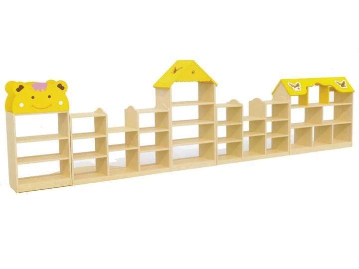 Preschool Wooden Toy Shelf Kindergarten Furniture for Children