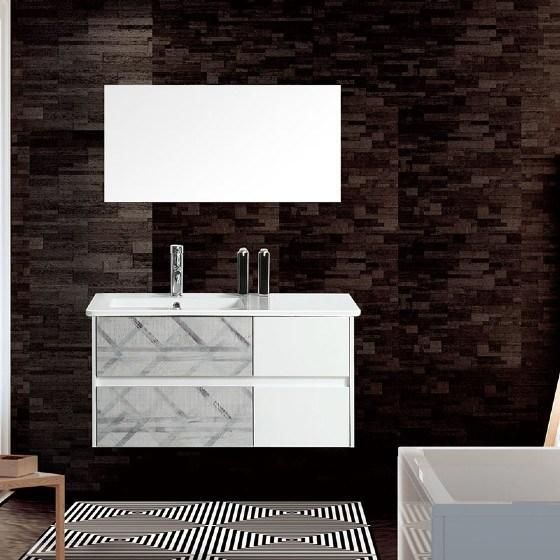 Luxury MDF Bathroom Cabinet with Ceramic Counter Top