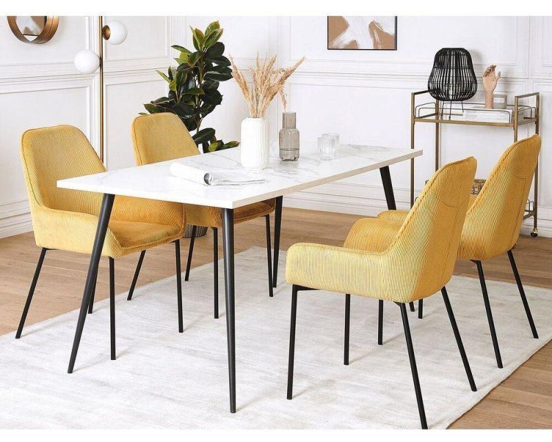 High Quality Nordic Style Room Furniture Design Dining Table Sets with 4 Chairs