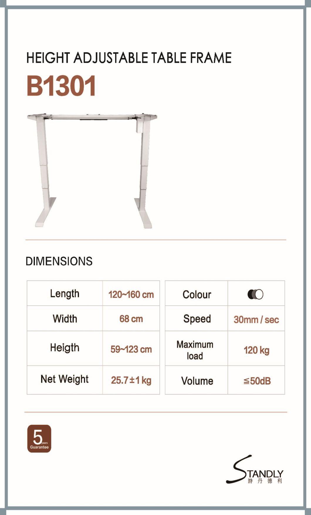 Double Motor Three Section Tube Double Column Electric Lifting Table Foot