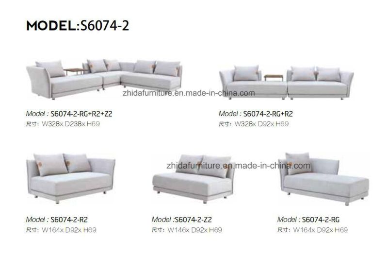 New Fabric Living Room Sectional Corner Sofa