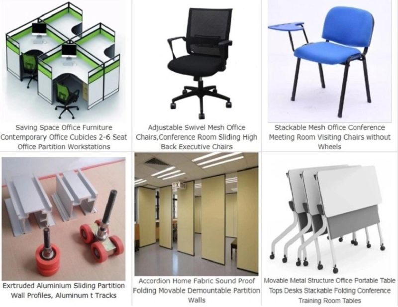 Modern Movable Divided Folding Fabric Partition for Office