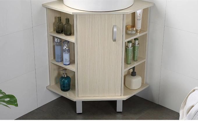 Corner Bathroom Cabinet Vanity Modern with Mirror, Save Space