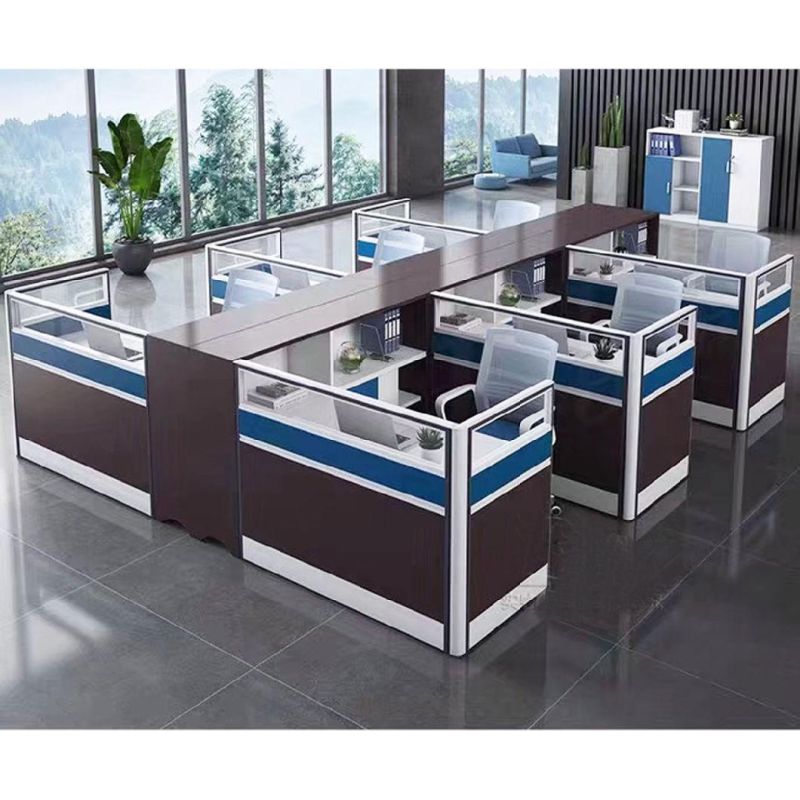 Hot Fabric Divider 2 Person Staff Cubicle Desk for Office Workstation (SZ-WSR129)