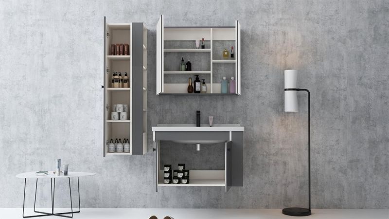 Cheap for Sale Spanish Style Grey Bathroom Vanity Cabinets Modern