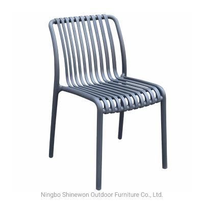 Wholesale Outdoor Furniture Modern Style Garden Furniture Provo Plastic Chair Eco-Friendly PP Armless Dining Chair