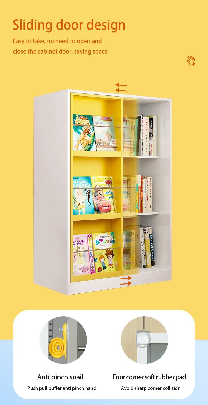 Kids Book Rack Bookshelf Children′s Locker Bookcases Toys Storage Holders Children Cabinets