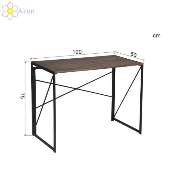 Industrial Black Wood Writing Desk Table Home Studio Office Computer Desk