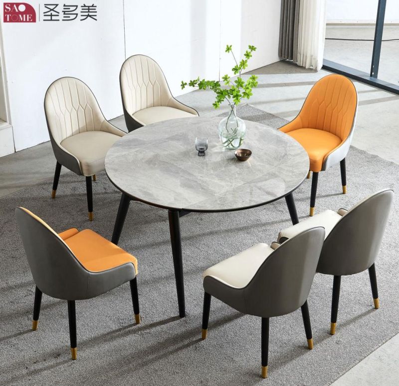 Modern Style Design Extendable Dining Table Metal Slate Dining Table