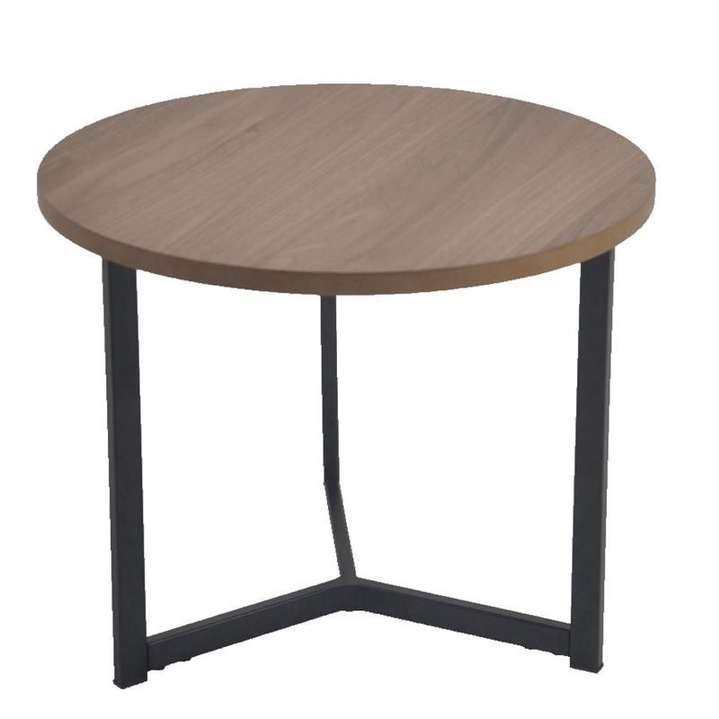 Hot Sale MDF Top Small Center Table Round Coffee Table for Living Room