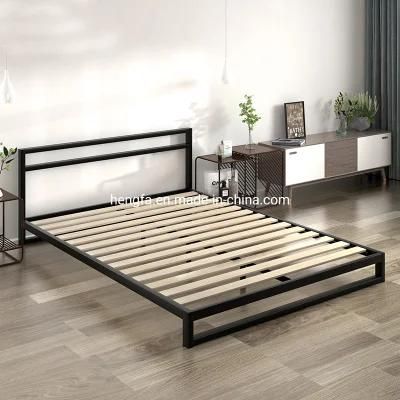 China Wholesale Modern Hotel Bedroom Furniture King Size Steel Bed