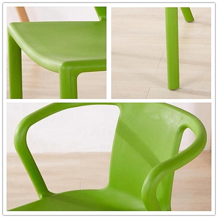 Modern Simple Design Home Furniture Cheap Price Colorful Dining Room Stackable Hard Plastic Chair Wholesale