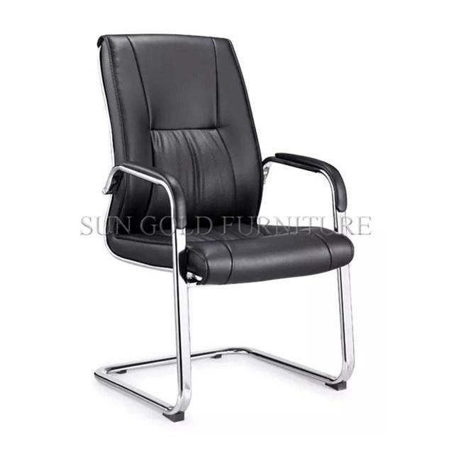 Black Modern Executive Leather Office Chair Meeting Chair (SZ-OC041)