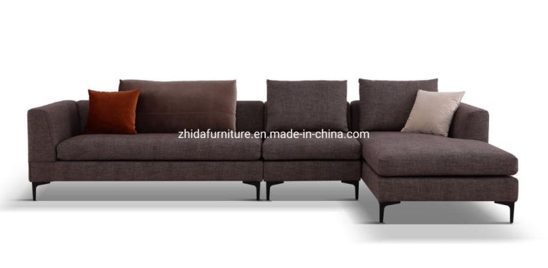 Modern Design Home Furniture Living Room L Shape Sectional Fabric Corner Sofa E1865-1