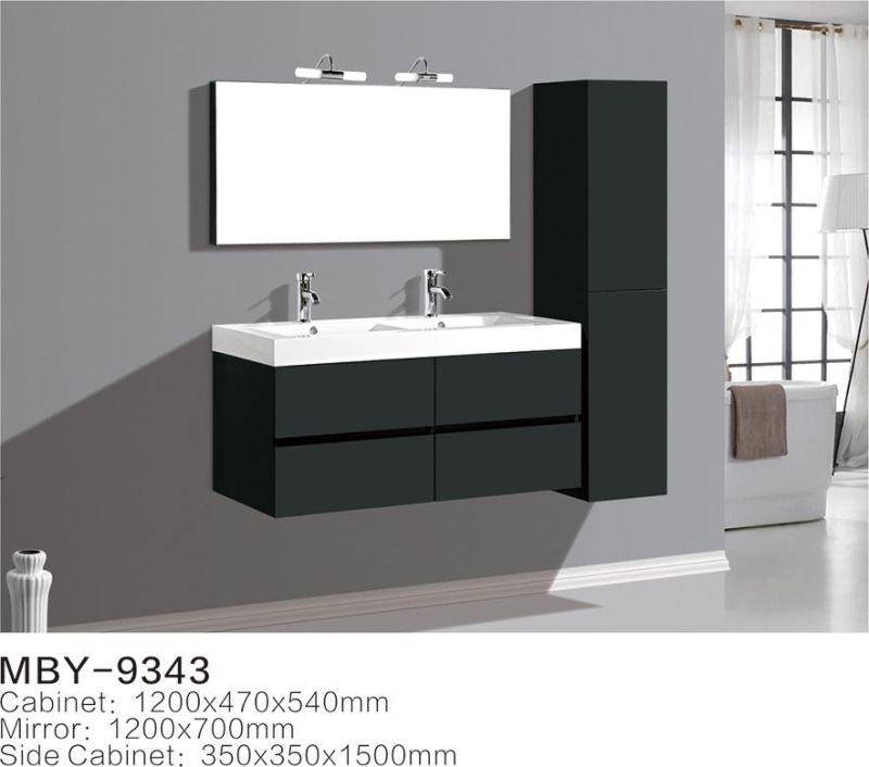 Modern Design Style Bathroom Cabinet with Ceramic Basin Bathroom Vanity