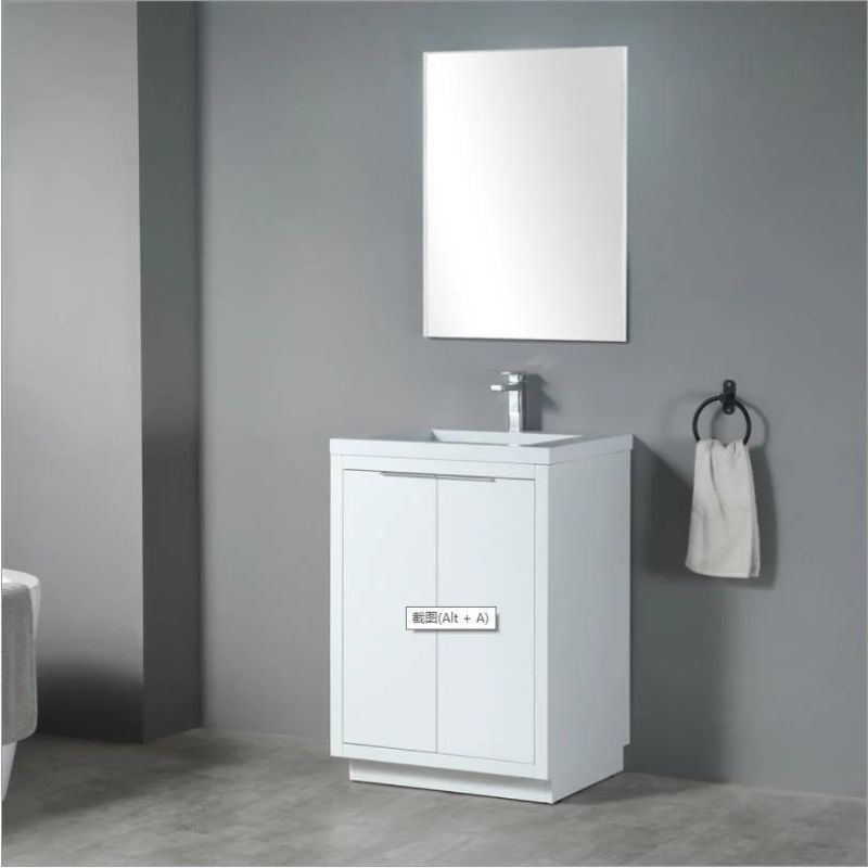 Luxury Modern Bathroom Cabinet with Ceramics Basin