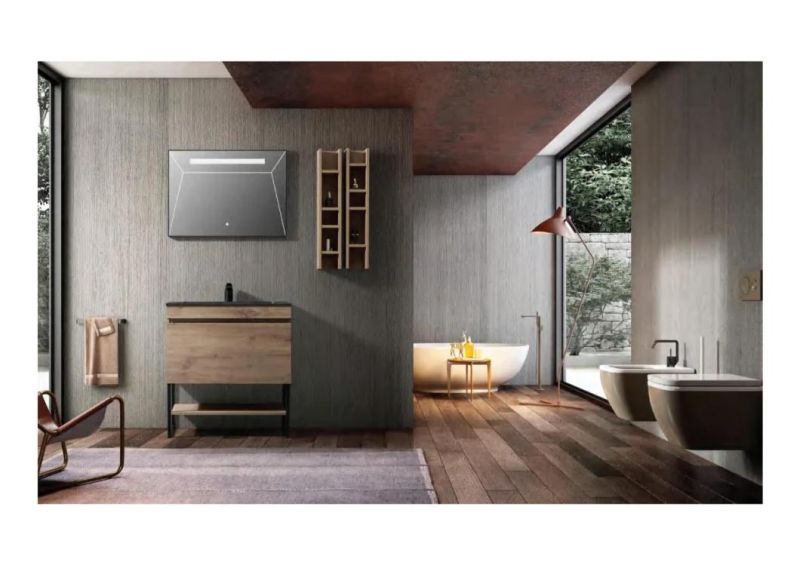 Wholesale European Modern Floor-Standing MDF Bathroom Cabinet 800mm Lino-800