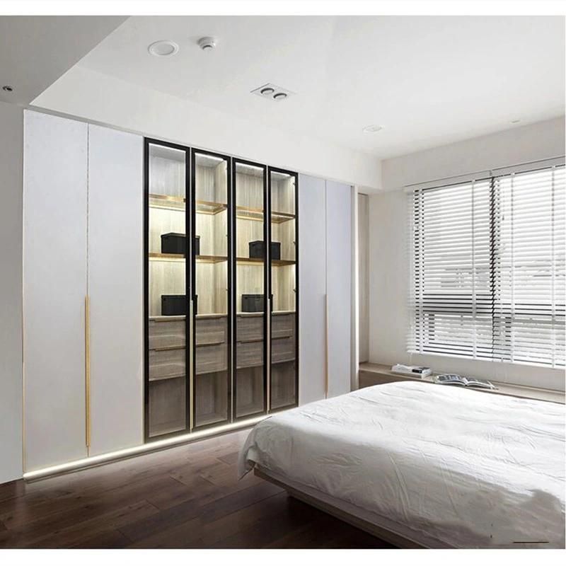 Bedroom Furniture Wardrobe Modern Minimalist Wardrobe Sliding Door Factory Direct Sales