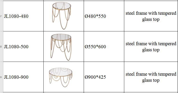 Beautiful Designs Glass Round Coffee Table with Metal Base