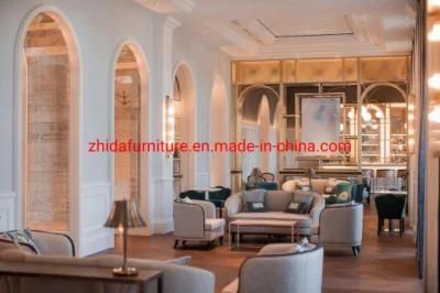 5 Star Hotel Lobby Upholstery Fabric Sofa Hotel Lobby Furniture