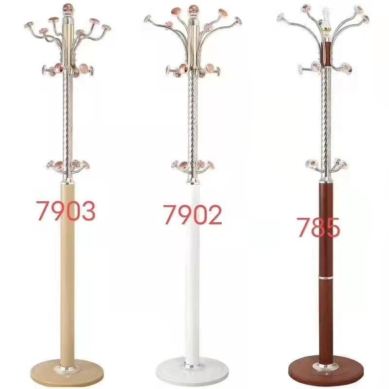 Living Room Bedroom Metal Plastic Wooden Clothes Tree Display Free Standing Hat Hanger Coat Rack Hallstand