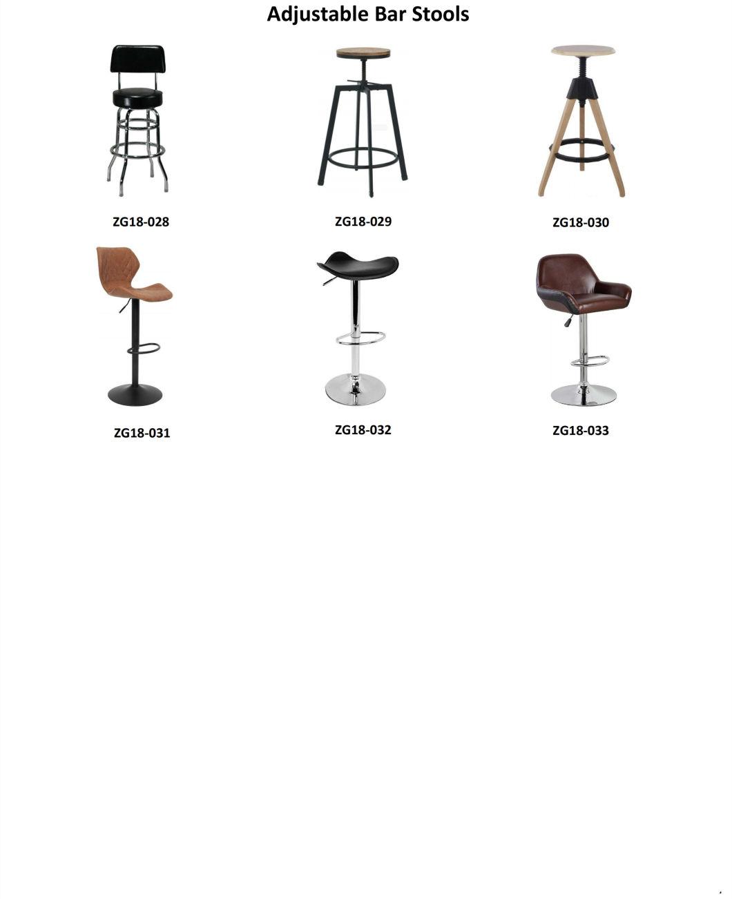 Height Adjustable Metal Modern Lounge Furniture Bar Chair Stool (ZG18-033)