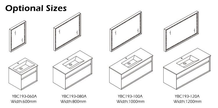 MDF Ceramics Goldea Hangzhou Vanity Basin Cabinet Mirror Furniture Wooden Bathroom Manufacture