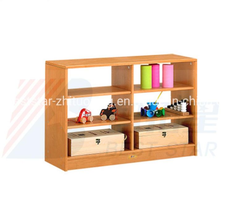 Preschool and Kindergarten Child Bookshelf and Bookcase, Playroom Furniture Kids Toy Storage Shelf and Stand, Living Room Wardrobe, Wooden Display Rack