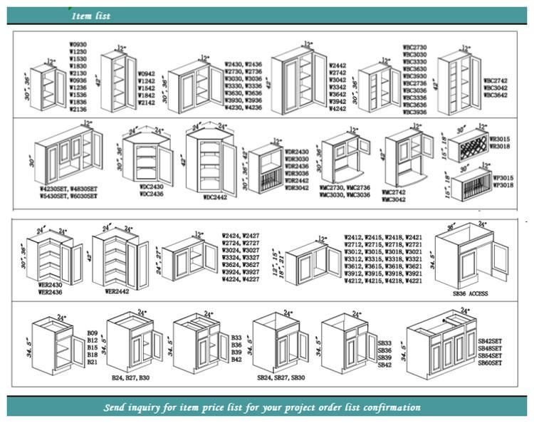 Factory Directly Modern Home Wooden Furniture Kitchen Cabinets