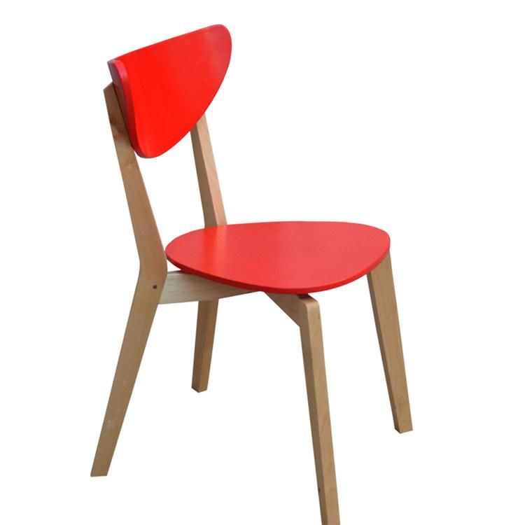 Wholesale Restaurant Cafe Lounge Dining Chair Wooden Round Seat Solid Wood Dining Furniture