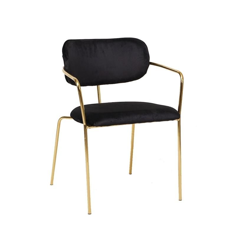 Modern Luxury Golden Stacking Metal Hotel Restaurant Wedding Banquet Chiavari Dining Chair