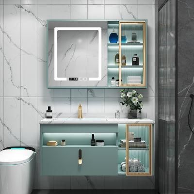 Luxury Bathroom Cabinet Furniture New Design Waterproof Bathroom Vanity Cabinets with LED Mirror