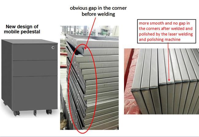 Modern Furniture Office Use 3 Drawer Mobile Cabinet for File