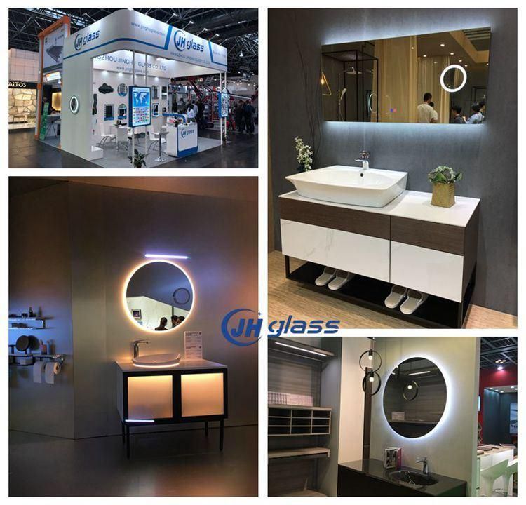 Jinghu Wall Mounted UL CE Approved Bathroom Full Length 3000K-5000K LED Mirror with Magnifier