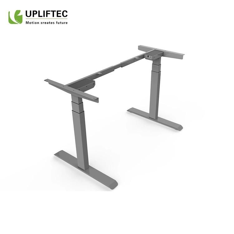 Electric Height Adjustable Standing Desk Frame Single Beam Simple Sit Stand Computer Desk Office Furniture