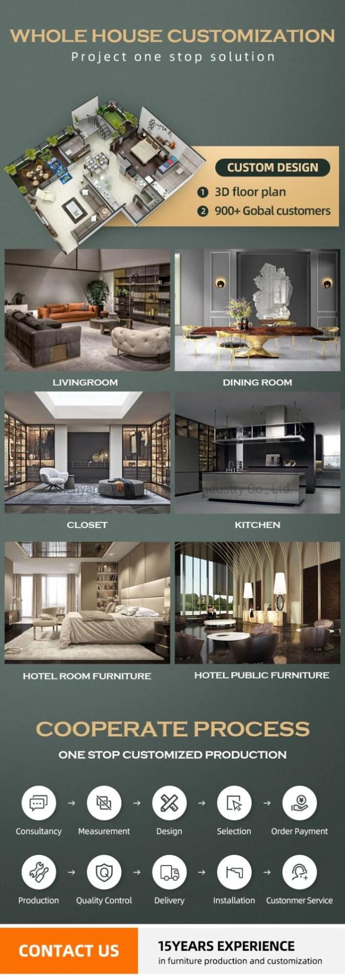 Customized Latest Fashion Modern House Hotel Apartment Furniture Bedroom Furniture Set