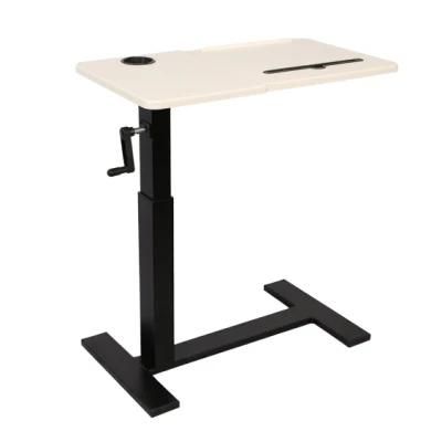 Manual Patented Screw Rod Movable Lifting Side Table with 30&deg; Angled Wooden Table Top /Office Furniture /Table