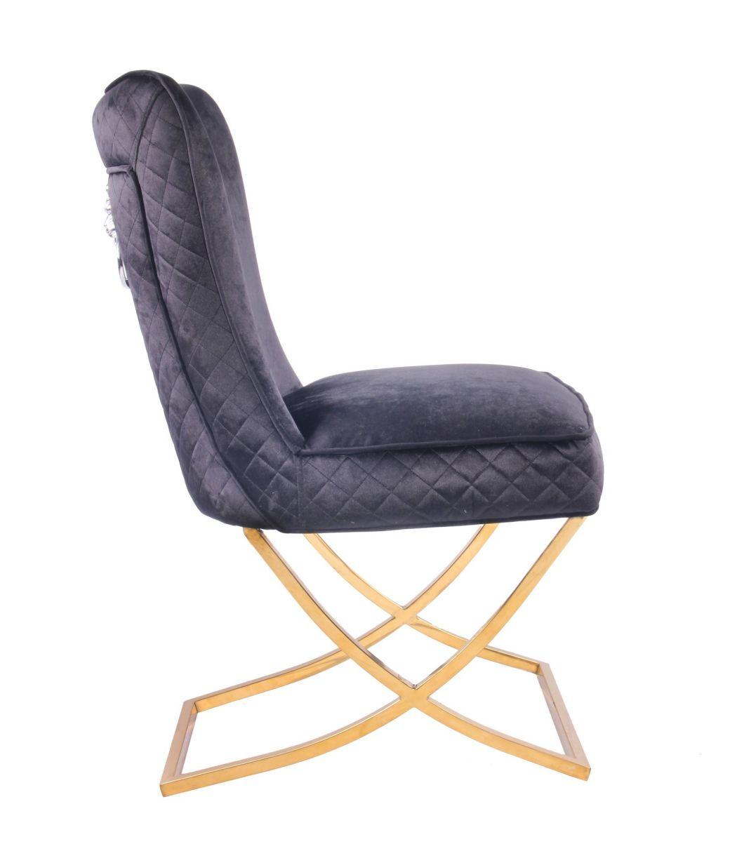 Modern Furniture Wholesale Hot Selling Velvet Metal Dining Chair