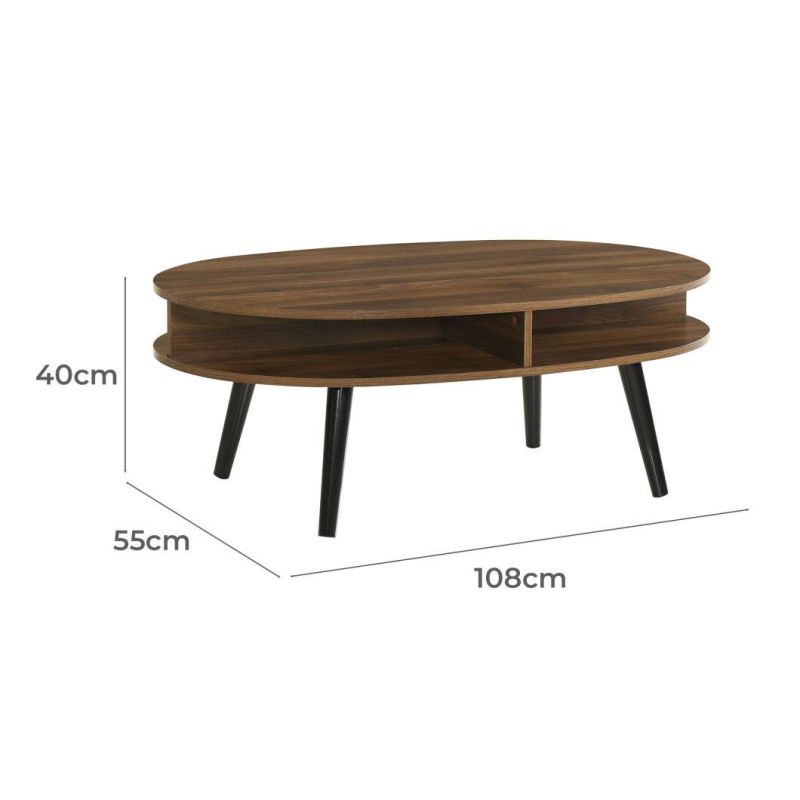 Nova Modern Home Furniture Living Room Coffee Table Wooden Side Table with Drawers