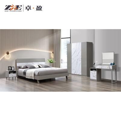 Chinese Modern Home Furniture Wooden King Size Bedroom Furniture Sets