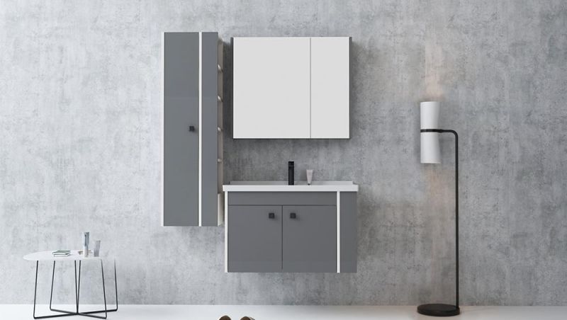 Cheap for Sale Spanish Style Grey Bathroom Vanity Cabinets Modern