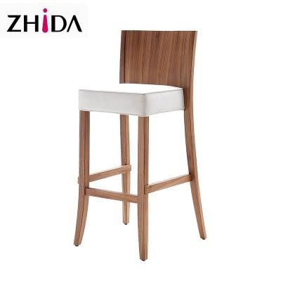 Wooden Pub Restaurant Bar Stool Chair